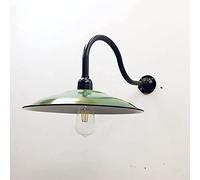 GWJKG Lampe Murale émail Vert Vintage Éclairage d'extérieur en Plein air pour Chambre, bibliothèque, cheminement, Cour terrasse décor de Classique, Utilisation intérieure/extérieure, Style