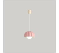 GWJKG Lampe Plafond Suspendue Compatible avec la Chambre - - Éclairage du Pendentif LED Moderne - Bulbe de Lait Blanc - Chandelier Rose Orange Mi-Ni, d'éclairage