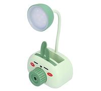 GWJKG Living Room Lovely Adjustable Table Lamp, USB Charging Desk Cute with Pencil Sharpener for Doing Homework Home Bedside Lamp(Green)