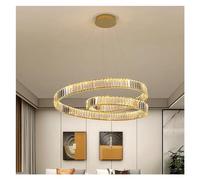GWJKG Lrrégular Ring Crystal Chandelier Light Lightture lustraire décoraction de Maison décor de Luxe Lampe Suspendue, d'éclairage
