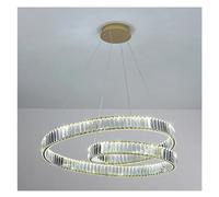 GWJKG Lrrégular Ring Crystal Chandelier Light Lightture lustraire décoraction de Maison décor de Luxe Lampe Suspendue, d'éclairage