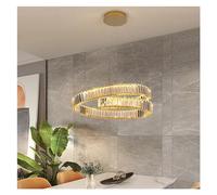 GWJKG Lrrégular Ring Crystal Chandelier Light Lightture lustraire décoraction de Maison décor de Luxe Lampe Suspendue, d'éclairage