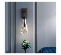 GWJKG Lumières Chambre, Appliques murales, lumière Moderne de Luxe Drop Lampe en cuivre Crime Creative Room Dining Study Crystal