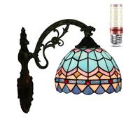 GWJKG Méditerranée Vétonniers en vitraux Lumières Pouces Ayémorrat Mural intérieur Les Chambres, Salon, Couloir - Élégant éclairage décoratif pour la Maison