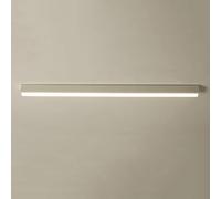 GWJKG Minimaliste LED Ligne LEIL MODRION Moderne Flux Mont Plage LETUIRE Metal Meth Noir Long Strip Lighting Fixture Bureau Plafond Light for Home Kitchen Island Living Room Dining Ro (Blanc