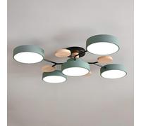 GWJKG Moderne SPOUTNIK LED Semi Fux MOUR MONILLE LECONSURES Places Nordiques Blanc à proximité du Light Living Plafond Lighting for Bedroom Dining Room Office Kitchen (Vert, 4 légers)
