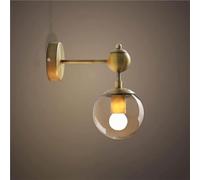 GWJKG Mur Light Glass Indoor Wall-Mount Lamp Living Room Porch Gall Salle Bathroom Aisle Lighting Wall Lantern Balcony Kitchen, Murn Lamps (1 Head)