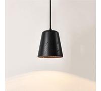 GWJKG Nordic Noir Trvertitine Small Stone Pendant Light Farmhouse Industrielle Lampe Suspendue Gothique Mid Century Chandelier avec Base E27 pour Kitchen Island Bedroom Restaurant Bar Counter Living