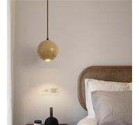 GWJKG Nordique Nordical Stone Pendant Light Small Marble Sphère Mid Century Chandelier Vintage Farmhouse Plafond Plafonnage pour la Table à Manger l'îlot de Cuisine