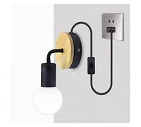 GWJKG Nostalgique Lampadaire de Salle à Manger avec Feux de Poche Wrought Iron pour Salle à Manger, Bureau, Chambre à Coucher Corridor en Noir Métallisé