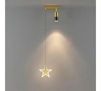 GWJKG Plafonnage à de Chambre pour Enfants Golden Metal Pendant Light avec projecteur réglable Rotatif à 360 °, luminaire de Plafond LED Moderne pour la Chambre à Coucher de la Cuisine, B Lumière