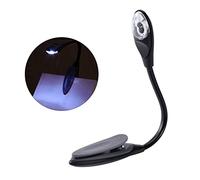 GWJKG Portable Clip-on Lueur de Lecteur Lumière Lampe à la Table Flexible Allongée Adaptative Économie d'énergie Lampette de Lecture pour Le Développement la Pêche