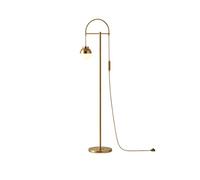 GWJKG Standing Corner Stand Gold Iron Glass Light Luxury Bedroom Bedside Reading Lamp Floor Lamps for Living Room