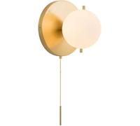 GWJKG Traction Moderne Chaîne Lecture Murce Gold Malle de cheminement Light Globe Glass Shade Mur Wall Lampe avec / E27 Base pour Le Couloir du Salon Couadeur Nursery Bureau