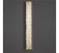 GWJKG Tube Verre en Laiton cuivre Complet américain Mid-siècle Moderne Minimaliste vanité Murale luminaire pour Le Salon du Couloir de la Chambre à Coucher