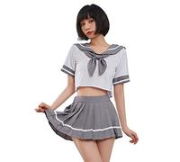 GWJKG Uniforme JK pour Femmes, Lingerie de Marin Japonais, Costume d'étudiant Doux Mignon