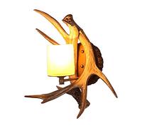 GWJKG Wall Sconce American Country Retro Antlers LED Energy-Saving Lamp Wall Lamp Isolateur Bedroom Bedside Wall Lamp Nordic Restaurant Café Bar Wall Lamp Decoration Indoor Lighting Waterp