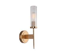 GWJKG Wall Sconce American Glass Single Head LED Wall Lamp Sconce Light Postmodern Creative Metal Decorative Spotlight for Living Room Hôtel Bedside Wall Lamps 38 * 15CM Waterproof
