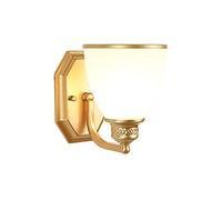 GWJKG Wall Sconce Creative European Art Iron Metal Wall Light Restaurant Saving Lamp or Glass Wall Lamp Balcony Bar Entrée Antique Wall Lantern Waterproof