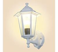GWJKG Wall Sconce European Traditional Outdoor Waterproof Light Retro Creativity Rainproof External Clear Glass Lantern Hexagonal Wall Lamp Balcony Villa Garden Sconce Fixtures Water