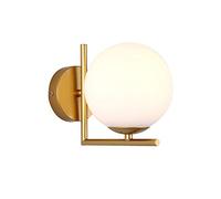 GWJKG Wall Sconce Glass Wall Lamp Magic Bean Globe Molecular Iron Wall Light Sconce for Restaurant, Living Room Bathroom Mirror Headlights Bedside In Gold Color Waterproof