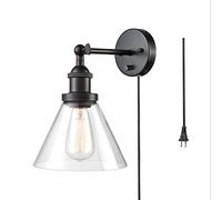 GWJKG Wall Sconce Industrial Vintage Wall Light Glass Adjustable Indoor Retro Classical Wall LightsStairs Coffee Bar Bedroom Wall Lamp Night Lighting Waterproof