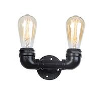 GWJKG Wall Sconce Iron Art Creative Tube Water Pipe Valve American Cafe Restaurant Burner Rust Color Black Bar Retro Light European Lantern Nostalgic Decoration Lamp Suitable For Various