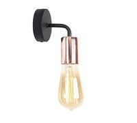 GWJKG Wall Sconce Iron Wall Lamp American Pastoral Living Room Bedroom Cafe Bar Home Decor Wall Light Aisle Bedside Small Lighting Fixture Wall Mounted Short Arm Lamp Holder Wall Lights