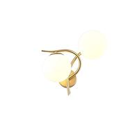 GWJKG Wall Sconce Nordic Creative Round Double Wall Lamp Creative Living Room Kitchen Isolateur Wrought Iron Wall Lamp Bedroom Bedside Light Porch Stairs *2 Wall Lantern Fixture WA