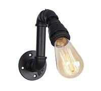 GWJKG Wall Sconce Nostalgic Industrial Water Pipe Wall Light Retro Creative Wrought Iron Wall Lamp Steampunk Metal Café Restaurant Bar Lights Waterproof