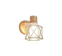 GWJKG Wall Sconce Wood Art Creative Wall Lamp LED Wall Lights Bedroom Lamp Bedside Home Decor Fixtures Iron Art for Hallway Living Room Bedroom Garden Lighting Waterproof