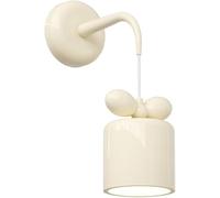 GWJKG White Bow Nordic Mid Century Mur Wall Sconce Lightture avec Base E26 pour Les Filles Chambre Chevet Children Salle de Bain Nursery Halway