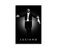 GWJXYWZP Impression sur toile d'albums de musique d'artistes populaires Luciano Pavarotti - Décoration murale pour chambre à coucher - 40 x 60 cm - Style sans cadre