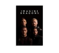 GWJXYWZP Poster sur toile avec inscription « Imagine Dragons Music Albums by Popular Artists » - Décoration murale pour chambre à coucher - 30 x 45 cm
