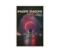 GWJXYWZP Poster sur toile avec inscription « Imagine Dragons Music Albums by Popular Artists » - Décoration murale pour chambre à coucher - 60 x 90 cm - Sans cadre