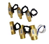 GWLQBJLHH Interrupteur inductif de débit d'eau magnétique Tout en cuivre DN25, capteur de débit d'air et d'eau DN15 DN20 1 pièces(12 Mm)