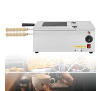 GwlThixion Four à Gâteaux électrique Commercial, Four à Gâteaux à Cheminée en Acier Inoxydable, avec 2 Rouleaux De Cuisson, Température Réglable, pour Restaurants, boulangeries