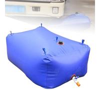 GwlThixion Générique Conteneurs de Stockage d'eau, Grande capacité de réservoir d'eau Portable Pliable, avec Valve d'arrêt, pour Voiture extérieure, Eau d'urgence 670L