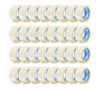 gws Ruban d’emballage 36 rouleaux transparents - Ruban adhésif universel silencieux pour colis - Adhérence élevée - Qualité professionnelle - 66 m x 50 mm