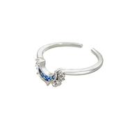 GWSGSFAS Bague ouverte réglable pour couple Soleil et Lune - Empilable - Bijoux assortis pour les amoureux - Accessoires de cadeau tendance, Réglable, Métal, Pas de pierre précieuse
