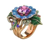 GWSGSFAS Bague papillon tendance pour femme, décoration exquise, bijoux élégants, 9, Métal, Pas de pierre précieuse