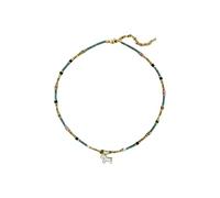 GWSGSFAS Collier de perles d'eau douce licorne en pierre naturelle pour femme