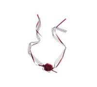 GWSGSFAS Collier ras du cou en dentelle avec pampille en forme de goutte d'eau - Style punk gothique foncé, one size, Métal, Pas de pierre précieuse