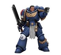 GWTCTOY JoyToy 40K Figurine d'action originale 1:18, Space Marine 2 Uitramarines Titus, grand kit de construction de 12,8 cm pour figurines d'action de collection