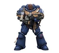 GWTCTOY JoyToy 40K Figurine d'action Space Marine Uitramarines Brother Chairman, grand kit de construction 1:18, 5,03 pouces