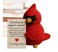 Gwtdtoad Animaux Au Crochet | Oiseau Brodé Positif avec Message d'Inspiration - Décoration Mignonne pour La Saint-Valentin Anniversaire Fêtes - Décoration Appartement École Fêtes Entrée Cuisine