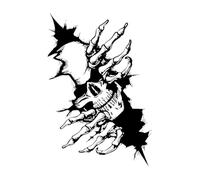 Gwtdtoad Autocollant Squelette Halloween Pour Voiture - Décalcomanies Horreur Décor Halloween - Décalcomanies pour Camion | Pour Femmes Hommes Voiture Camion Moto SUV Extérieur Capot Carrosserie