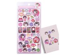 Gwtdtoad Autocollants 3D pour enfants, style japonais - Petits autocollants mignons - Pour enfants, filles, Halloween, scrapbooking, salle de classe, téléphone, journal, bricolage