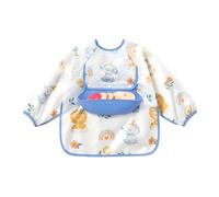 Gwtdtoad Bavoir À Manches Longues | Bavoir Bébé à Manches Longues avec Poche - Vêtement d'Alimentation Portatif à Couverture Complète pour, Idéal pour Sevrage, Allaitement, Dentition, Repas, Voyage