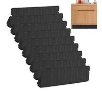 Gwtdtoad Bloqueur De Protection pour Dessous De Lit - Pack 8 Barrières Anti-Passage Ajustables Noires,Protection Dessous Canapé Arrêt-,Convient pour Maison Appartement Salon Chambre Salle De